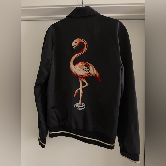 Marc Jacobs Other - Marc Jacobs Flamingo Graphic Satin Coach Jacket (Made in Italy)